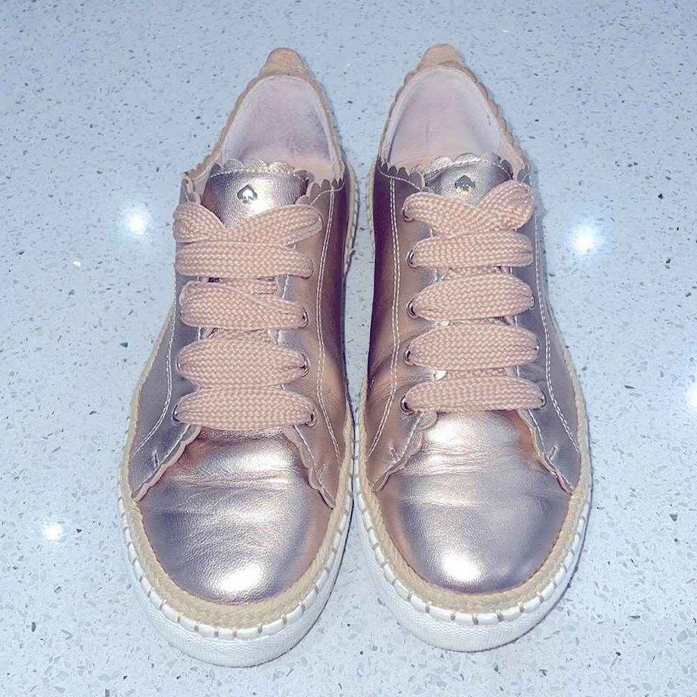 Kate Spade Lena sneaker Rose Gold size 8